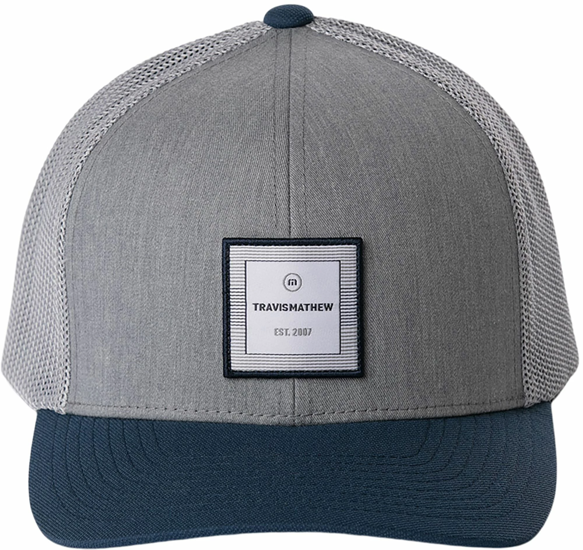 TravisMathew Men's Higher Mountain Oasis Golf Hat For Men Heather Grey 3 TravisMathew Men's Higher Mountain Oasis Golf Hat For Men Heather Grey