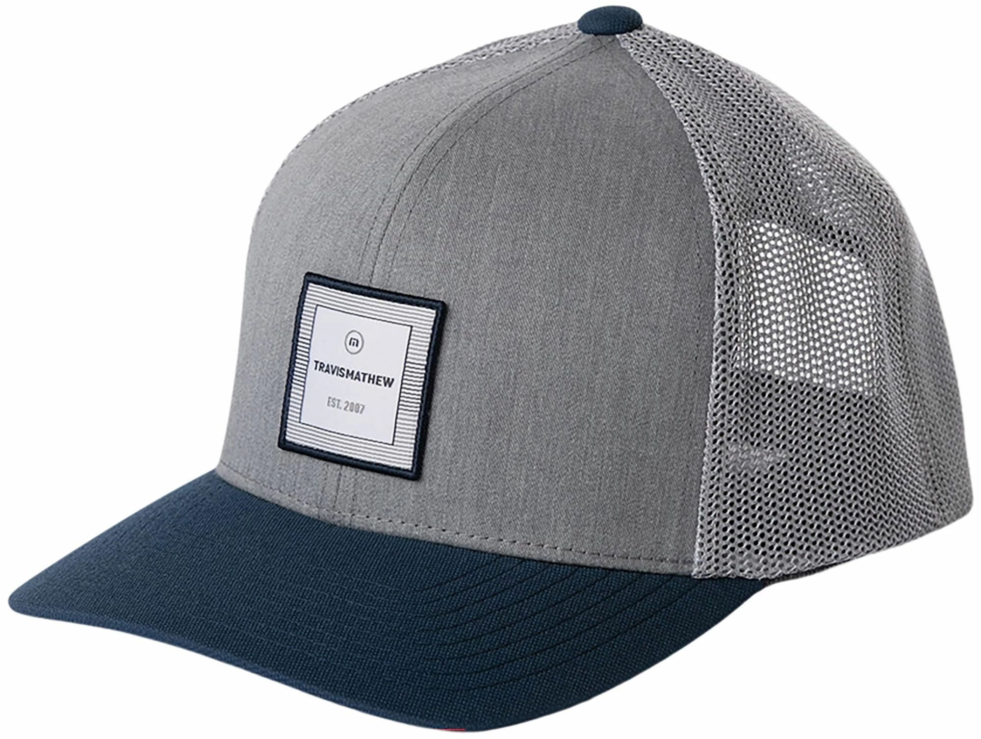 TravisMathew Men's Higher Mountain Oasis Golf Hat For Men Heather Grey 4 TravisMathew Men's Higher Mountain Oasis Golf Hat For Men Heather Grey - Image 2