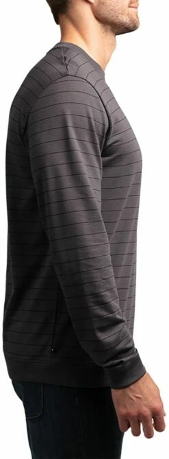 TravisMathew Men's Carlin Long Sleeve Golf Shirt For Men Grey Pinstripe/black 8 TravisMathew Men's Carlin Long Sleeve Golf Shirt For Men Grey Pinstripe/black -TravisMathew Sales Store unnamed file 1011