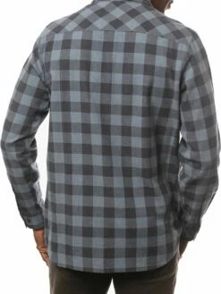 TravisMathew Men's Quinella Long Sleeve Golf Shirt For Men Heather Indigo -TravisMathew Sales Store unnamed file 1025