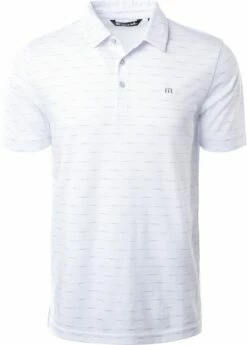 TravisMathew Men's Exclusive Invite Short Sleeve Golf Polo For Men White