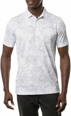 TravisMathew Men's Stay On Target Golf Polo For Men White