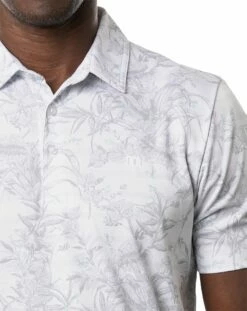 TravisMathew Men's Stay On Target Golf Polo For Men White -TravisMathew Sales Store unnamed file 1059
