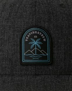 TravisMathew Men's Beaches Be Salty Golf Hat For Men Heather Black -TravisMathew Sales Store unnamed file 1063