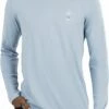 TravisMathew Men's Crosstrail Long Sleeve Golf T-Shirt For Men Faded Denim -TravisMathew Sales Store unnamed file 1071