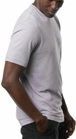 TravisMathew Men's Bird Watching Short Sleeve Golf Shirt For Men Heather Mulled Grape -TravisMathew Sales Store unnamed file 1114