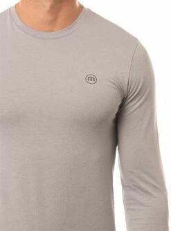 TravisMathew Men's Slow Motion Long Sleeve Golf T-Shirt For Men Heather Sleet 9 TravisMathew Men's Slow Motion Long Sleeve Golf T-Shirt For Men Heather Sleet -TravisMathew Sales Store unnamed file 1133