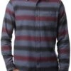 TravisMathew Men's On And On Button-Up Flannel Golf Shirt For Men Blue Night -TravisMathew Sales Store unnamed file 1164