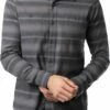 TravisMathew Men's Final Approach Button-Up Flannel Golf Shirt For Men Quiet Shade -TravisMathew Sales Store unnamed file 1168