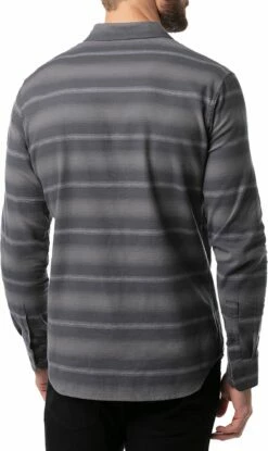TravisMathew Men's Final Approach Button-Up Flannel Golf Shirt For Men Quiet Shade -TravisMathew Sales Store unnamed file 1169