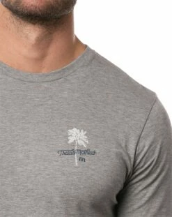 TravisMathew Men's Scenic Overlook Short Sleeve Golf Shirt For Men Heather Grey -TravisMathew Sales Store unnamed file 128