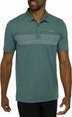 TravisMathew Men's Groggy Golf Polo For Men Silver Pine