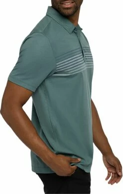 TravisMathew Men's Groggy Golf Polo For Men Silver Pine -TravisMathew Sales Store unnamed file 143