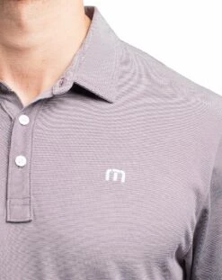 TravisMathew Men's The Zinna Golf Polo For Men Heather Grey -TravisMathew Sales Store unnamed file 152