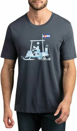 TravisMathew Men's Rockies Golf T-Shirt For Men Blue Nights