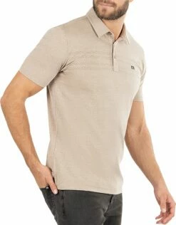 TravisMathew Men's Woodland Golf Polo For Men Heather Portabella -TravisMathew Sales Store unnamed file 166