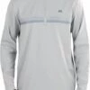 TravisMathew Men's Taking On Water 1/4 Zip Golf Jacket For Men Heather Sleet -TravisMathew Sales Store unnamed file 19