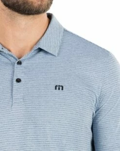 TravisMathew Men's Soho Golf Polo For Men Faded Denim -TravisMathew Sales Store unnamed file 201