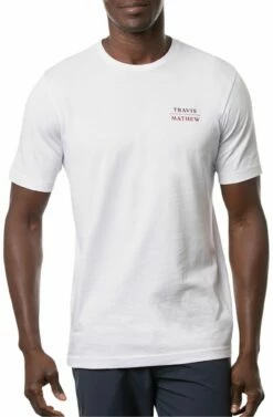 TravisMathew Men's Cattails Golf T-Shirt For Men White