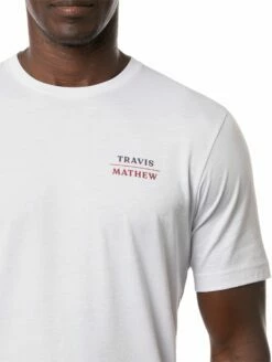 TravisMathew Men's Cattails Golf T-Shirt For Men White -TravisMathew Sales Store unnamed file 230