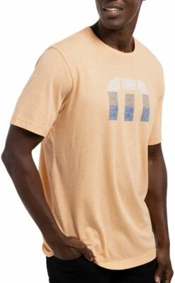 TravisMathew Men's Schmancy Golf T-Shirt For Men Heather Autumn Sunset -TravisMathew Sales Store unnamed file 239