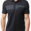 TravisMathew Men's Safe And Sound Polo For Men Black