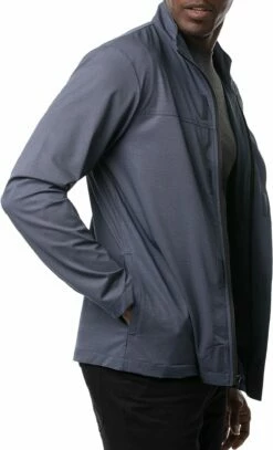 TravisMathew Men's There's My Guy Full-Zip Golf Jacket For Men Nightshadow -TravisMathew Sales Store unnamed file 25