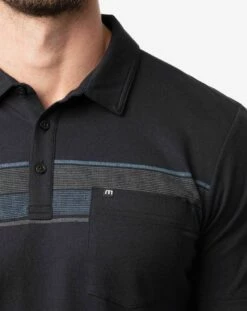 TravisMathew Men's Safe And Sound Polo For Men Black -TravisMathew Sales Store unnamed file 252