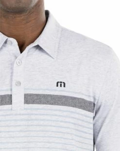 TravisMathew Men's Wildwood Golf Polo For Men Heather Light Grey -TravisMathew Sales Store unnamed file 296