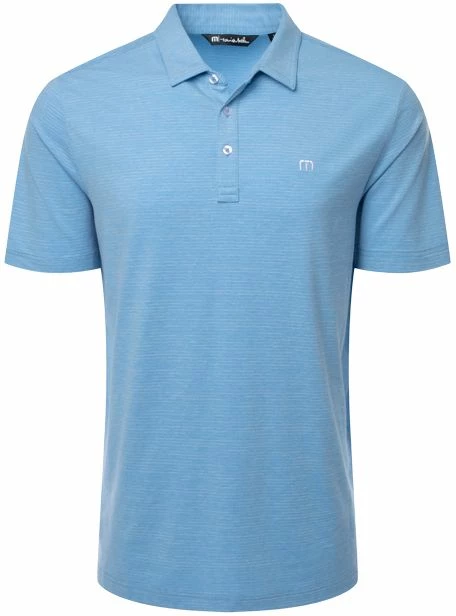 TravisMathew Men's The Heater Golf Polo For Men Heather Scooter 3 TravisMathew Men's The Heater Golf Polo For Men Heather Scooter