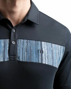 TravisMathew Men's Recordian Golf Polo For Men Black -TravisMathew Sales Store unnamed file 335