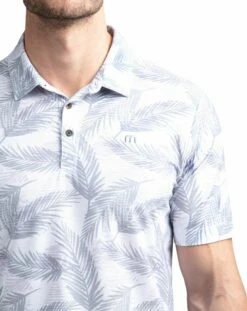 TravisMathew Men's Saucey Golf Polo For Men White -TravisMathew Sales Store unnamed file 338