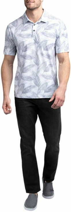 TravisMathew Men's Saucey Golf Polo For Men White -TravisMathew Sales Store unnamed file 339
