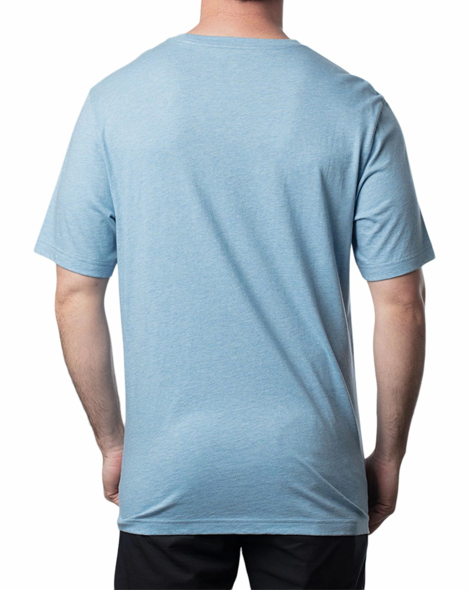 TravisMathew Men's Caddy Day Golf T-Shirt For Men Heather Allure 4 TravisMathew Men's Caddy Day Golf T-Shirt For Men Heather Allure - Image 2