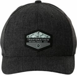 TravisMathew Men's Sawing Logs Golf Hat For Men Heather Black -TravisMathew Sales Store unnamed file 389