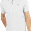 TravisMathew Men's Hot Chili Golf Polo For Men Heather Light Grey -TravisMathew Sales Store unnamed file 395