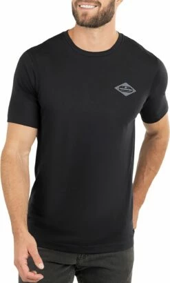 TravisMathew Men's Dropped Call Golf T-Shirt For Men Black