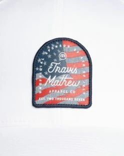 TravisMathew Men's Above Asking Golf Hat For Men White -TravisMathew Sales Store unnamed file 413