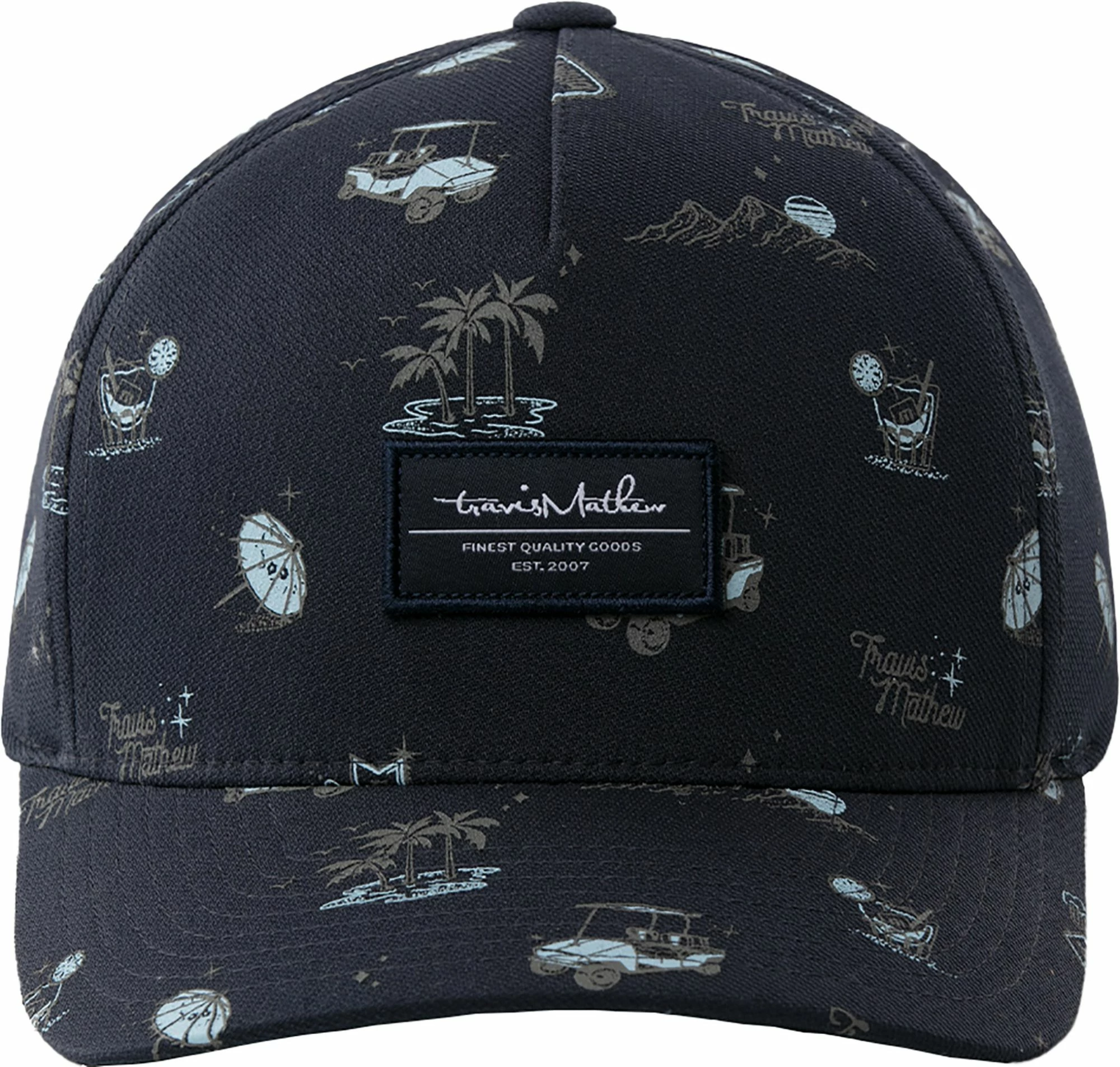 TravisMathew Men's Backyard Olympics Golf Hat For Men Blue Nights 3 TravisMathew Men's Backyard Olympics Golf Hat For Men Blue Nights