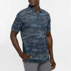 TravisMathew Men's Open Camo Golf Polo For Men Blue Nights -TravisMathew Sales Store unnamed file 440