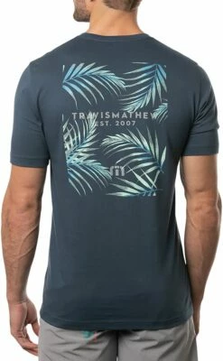 TravisMathew Men's Lake House Short Sleeve Golf Shirt For Men Insignia