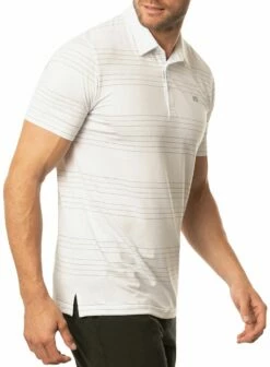TravisMathew Men's Scene It Golf Polo For Men White -TravisMathew Sales Store unnamed file 502