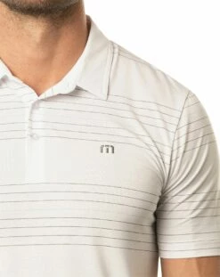 TravisMathew Men's Scene It Golf Polo For Men White -TravisMathew Sales Store unnamed file 503
