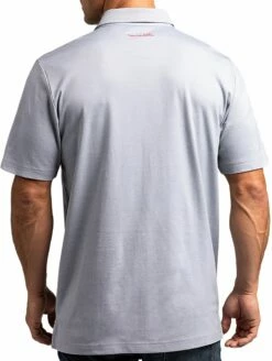 TravisMathew Men's Great Prescott Golf Polo For Men Heather Quiet Shade -TravisMathew Sales Store unnamed file 534