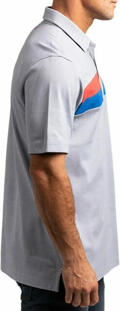 TravisMathew Men's Great Prescott Golf Polo For Men Heather Quiet Shade -TravisMathew Sales Store unnamed file 535