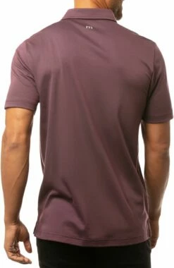 TravisMathew Men's Hangover Cure Golf Polo For Men Heather Mauve -TravisMathew Sales Store unnamed file 540