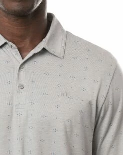 TravisMathew Men's Booze Clues Golf Polo For Men Heather Light Grey -TravisMathew Sales Store unnamed file 545