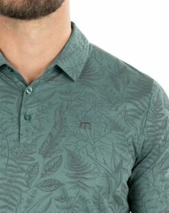 TravisMathew Men's Hidden Falls Golf Polo For Men Silver Pine -TravisMathew Sales Store unnamed file 574