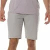 TravisMathew Men's Barnacle Hybrid Golf Shorts For Men Heather Sleet -TravisMathew Sales Store unnamed file 605