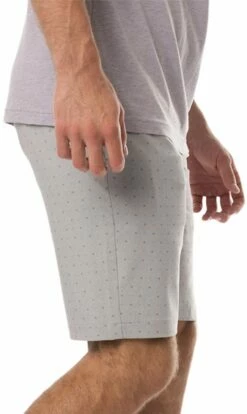 TravisMathew Men's Barnacle Hybrid Golf Shorts For Men Heather Sleet -TravisMathew Sales Store unnamed file 607